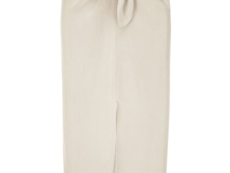 French Vanilla Sarong Midi Skirt Online now