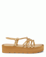 Hebe Strappy Platform Sandal in Mekong Gold Discount