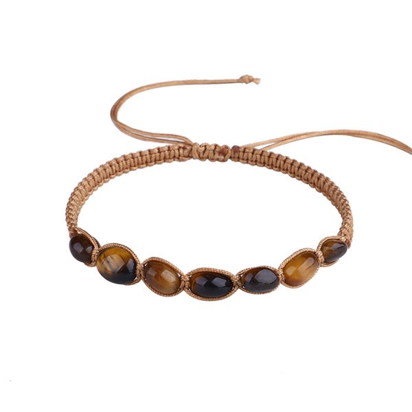 Brown Quartz Adjustable Bracelet For Cheap