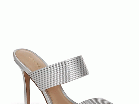 Asha Mignon Double Strap Sandal in Silver Fashion