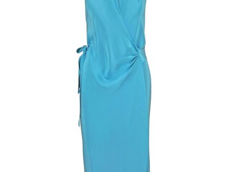 Turquoise Victor Wrap Dress For Cheap