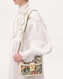 9To5 Jacquard Shoulder Bag in Multicolor and Cream Online