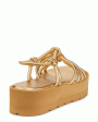 Hebe Strappy Platform Sandal in Mekong Gold Discount