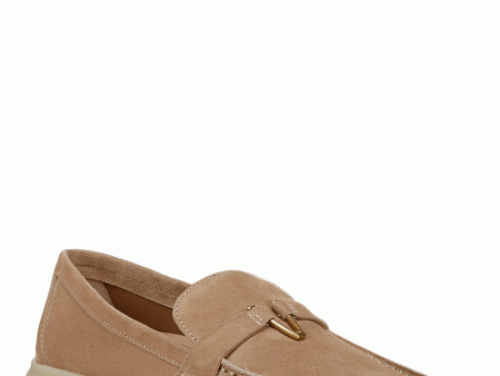 Ailey Suede Loafer in Sand Hot on Sale