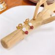 Quartz & 18K Gold-Plated Heart Drop Earrings Discount