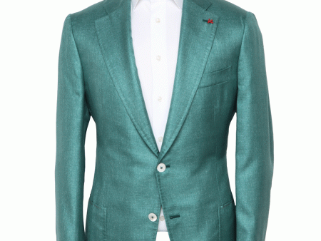 Emerald Green Silk Sportcoat For Discount