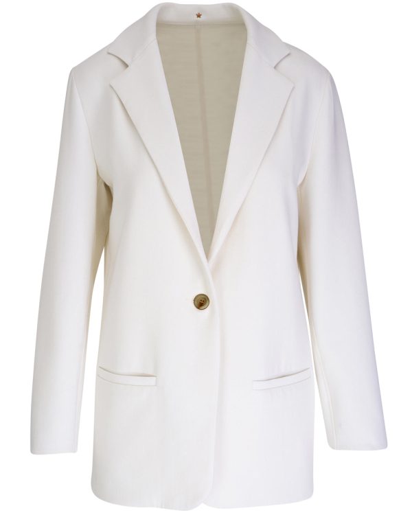 Ivory Single Breasted Gemini Blazer Supply