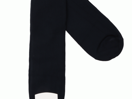 Navy Blue Over The Calf Sock Hot on Sale