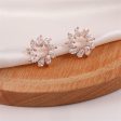 Crystal & 18K Gold-Plated Marquise-Cut Wreath Stud Earrings Online now