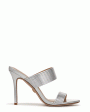 Asha Mignon Double Strap Sandal in Silver Fashion