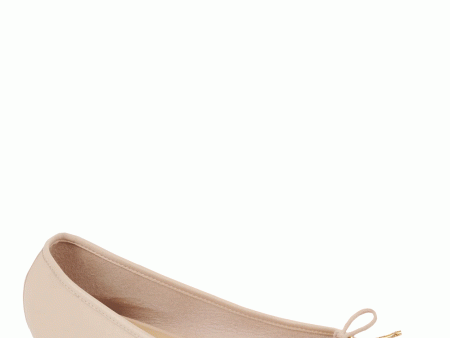 Iris Ballerina Flat in Blushy Beige Online now