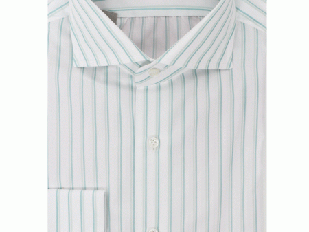 White and Blue Stripe Sportshirt Online