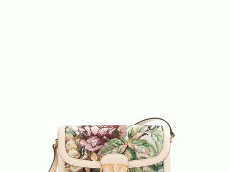 9To5 Jacquard Shoulder Bag in Multicolor and Cream Online