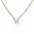 White Shell & 18K Gold-Plated Butterfly Pendant Necklace Online