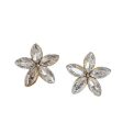 Crystal & 18K Gold-Plated Flower Stud Earrings Sale