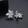 Marquise-Cut Crystal & Silver-Plated Flower Stud Earrings Online now