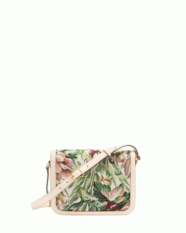 9To5 Jacquard Shoulder Bag in Multicolor and Cream Online