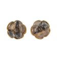 Gray Quartz & 18K Gold-Plated Camellia Stud Earrings Online Sale