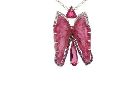 Pink Tourmlaine Parvaneh Necklace Discount