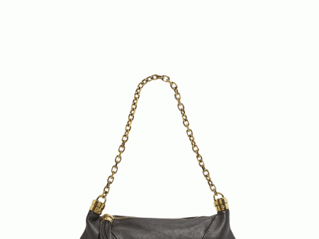 Small Foulard Shoulder Bag in Kohl Brown Hot on Sale