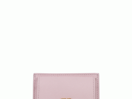 VLogo Coin and Card Case in Rose Quartz Online Sale