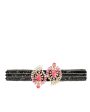 Black and Pink Sequin Belt Discount