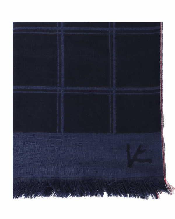 Blue Plaid Fantasia Scarf For Cheap