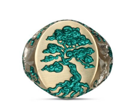 Tree of Life Signet Ring Hot on Sale