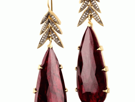 Ruby Jungle Earrings Cheap