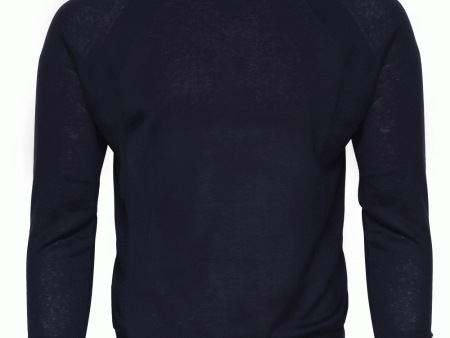 Navy Long Sleeve Polo Fashion