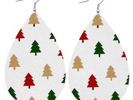 White Trees Teardrop Earrings For Sale