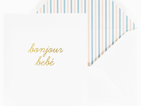 Bonjour Bebe Card For Sale