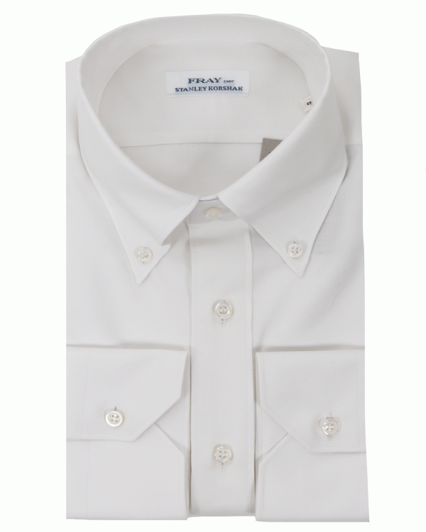 Solid White Textured Sportshirt For Sale