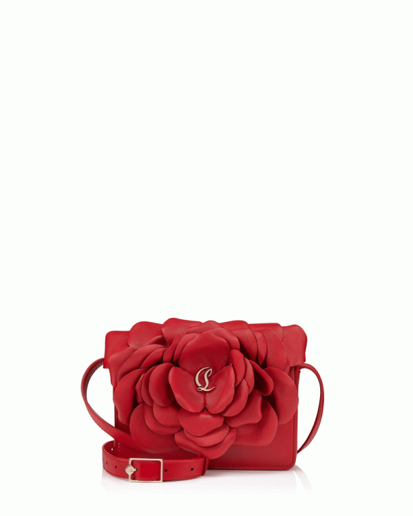 Loubi54 3D Rose Crossbody in Red Online Sale