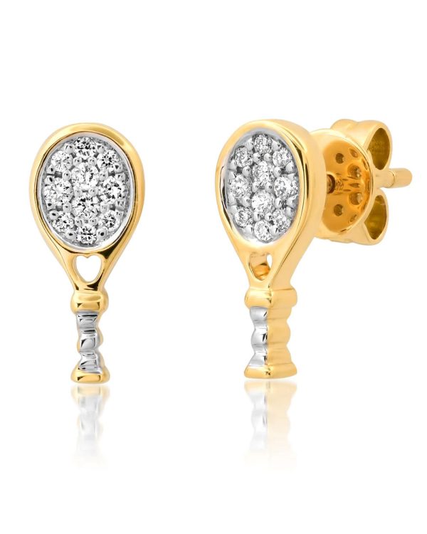 Samira 13 Tennis Racquet Stud Earrings Hot on Sale