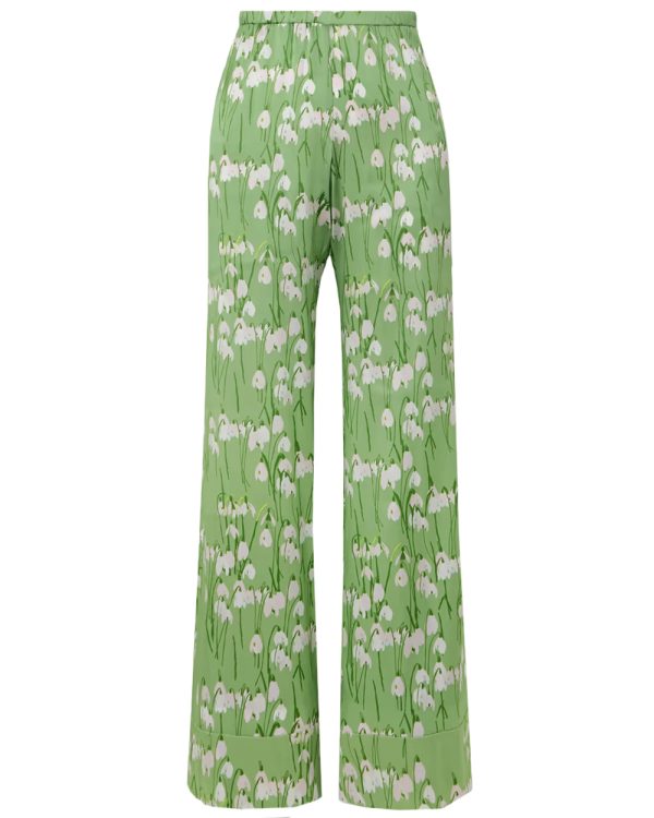 Green Snowdrop Pyjama Louis Pant Hot on Sale