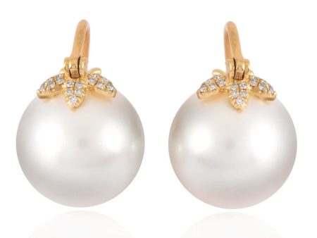 Samira 13 Gold Floating Pearl Earrings Online now