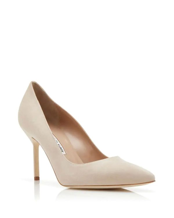 BB Suede 90 Pump in Nude Sale