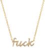 Samira 13 Diamond Cursive F Necklace For Discount