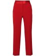 Red Straight Leg Tux Trouser Hot on Sale