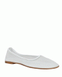 Ballet Mesh Flat in White For Discount