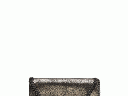 Mini Falabella Wallet Crossbody in Ruthenium Discount