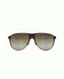 Acetate and Titanium Sunglasses in Vintage Cognac For Sale