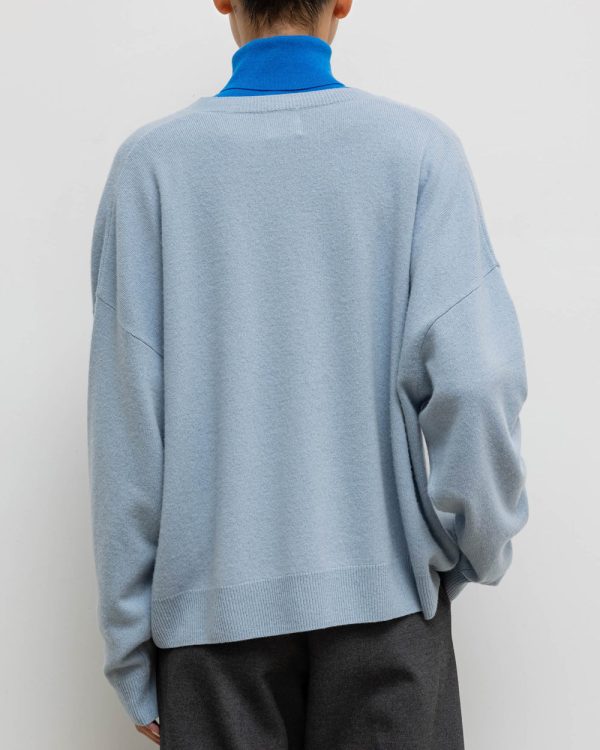 Azure Zoe V Neck Sweater Online