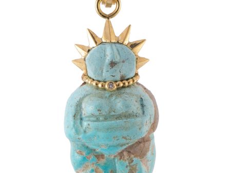 Turquoise Woman Power Pendant Cheap