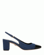 Cecile 60 Slingback in Denim and Black Sale