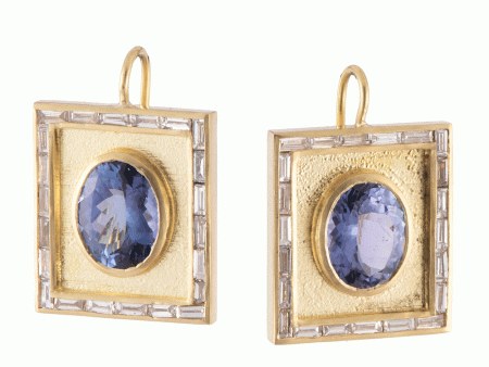 Tanzanite Egyptian Earrings For Discount