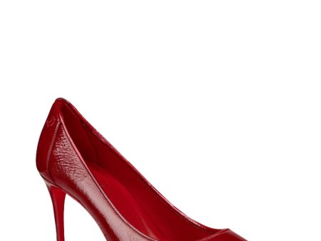 Sporty Kate 85 Vog Patent Pump in Red For Sale