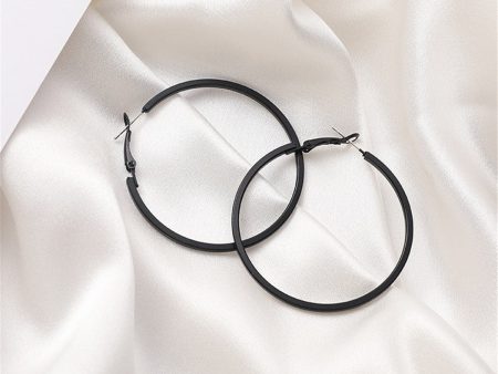 Black Hoop Earrings Online Sale