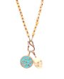 Samira 13 Skull Charm Opal Bead Necklace Online